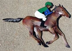 Racehorse and Jockey Sculpture | Kentucky Derby Party Supplies