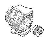 Saab 9.3 2005-2010 4CYL STD ALTERNATOR 12757363