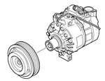 Saab 04-09 9.5 A/C COMPRESSOR FROM VIN 33010533--  12758380