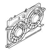 Saab 99-02 9.5 FAN SHROUD 12763570