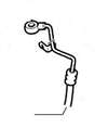 Saab 99-01 9.5 FRONT HIGH PRESSURE STEERING LINE V6 5058730