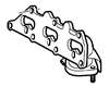 Saab 00-03 9.5  V6 REAR Y3040001-- EXHAUST MANIFOLD 5190814