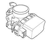 Saab 99-03 9.5 V6  THROTTLE BODY 9175217