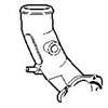 Saab 99 9.3 TURBO INTAKE PIPE 9180480