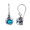 Sterling Silver Blue Topaz Earrings