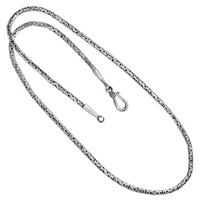 Sterling Silver Borobudur Chain Necklace