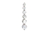 Sterling Silver Linear CZ Pendant