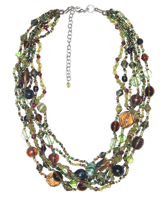 Ever Green Glass Necklace