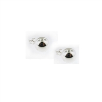 Sterling Silver Ball Stud Earrings-10mm