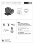 Single Fixed Head Specifications