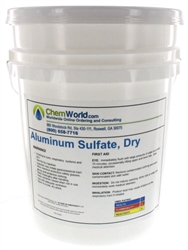 Aluminum Sulfate (Low Iron) Powder - 50 pounds