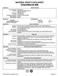 ChemWorld 506 SDS