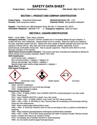 ChemWorld Electroclean SDS