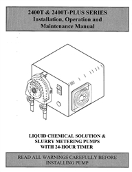 Instruction Manual MEC-O-MATIC 2400T Plus