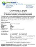 ChemWorld AL BRIGHT Technical Information