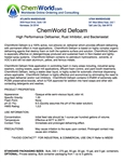 ChemWorld PAINT DEFOAM Technical Information