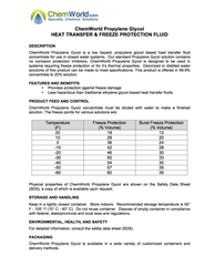 ChemWorld Propylene Glycol Product Bulletin