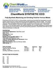 ChemWorld Synthetic Eco Technical Information