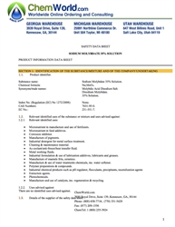 Sodium Molybdate 35% Solution SDS