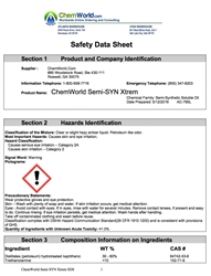 ChemWorld Semi-SYN Xtrem SDS