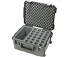 SKB Waterproof Microphone Case Holds 24 Mics with Storage and Wheels