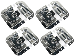 (4) OSP ATA-BUTTERFLY-4 Recessed Butterfly Latch 4" x 4.25" For ATA Road Case