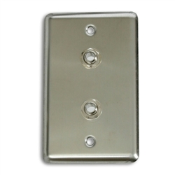 OSP Duplex Wall Plate With Two - 1/4 inch