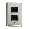 OSP Duplex Wall Plate with Two -Speakon