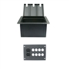 Elite Core Recessed Floor Box With 8 D Holes and Duplex AC Outlet