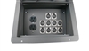 Elite Core Recessed Stage Audio Floor Box w/ 10 XLR Mic Connectors & AC Outlets