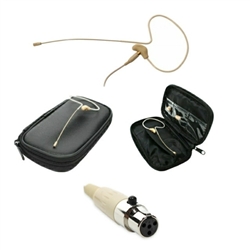 OSP HS-09 Tan EarSet Headworn Microphone For Cad Systems