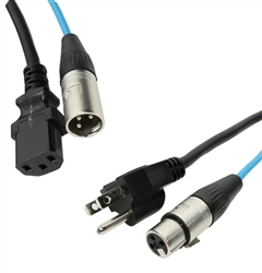 Elite Core 50 FT Powered Speaker Cable XLR+AC