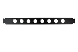 elite core 1 space solid blank rack panel with 8 d holes RP1U-8D