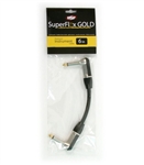 OSP SuperFlex GOLD Premium Instrument Cable 6 Inch RA-RA