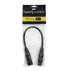 SuperFlex GOLD Premium Microphone Cable 1 FT