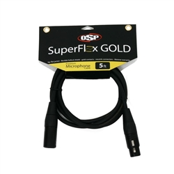 SuperFlex GOLD Premium Microphone Cable 5 FT