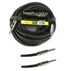 SuperFlex GOLD SFS-100QQ-SD 14 Gauge 1/4" to 1/4" Speaker Cable 100'