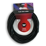 VRL DMX 5 Pin Lighting Cable 50 FT