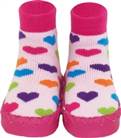 Konfetti Heart n' Sole Slipper Sock Swedish Moccasin