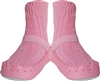 Nowali Pink Cable Knit Moccasins