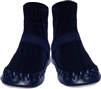 Konfetti Navy Cable Knit Moccasin