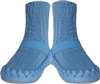 Nowali Light Blue Cable Knit Moccasins