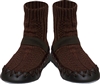 Nowali Brown Cable Knit Moccasins