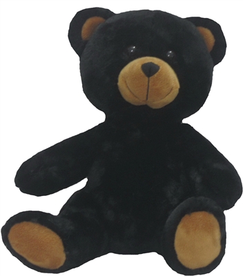 stuffable black teddy bear