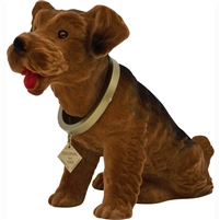 bobble head Airedale terrier