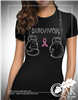 Breast Cancer Rhinestone & Glitter Tshirt