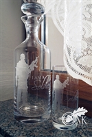 Etched Decanter Set