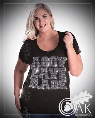 Curvy Above Average - Rhinestone T-Shirt