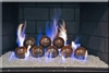 4 inch Light Brown porcelain coated Fire balls