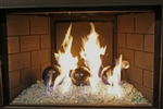 High fire Dark Brown porcelain coated high fire Terracotta fireball